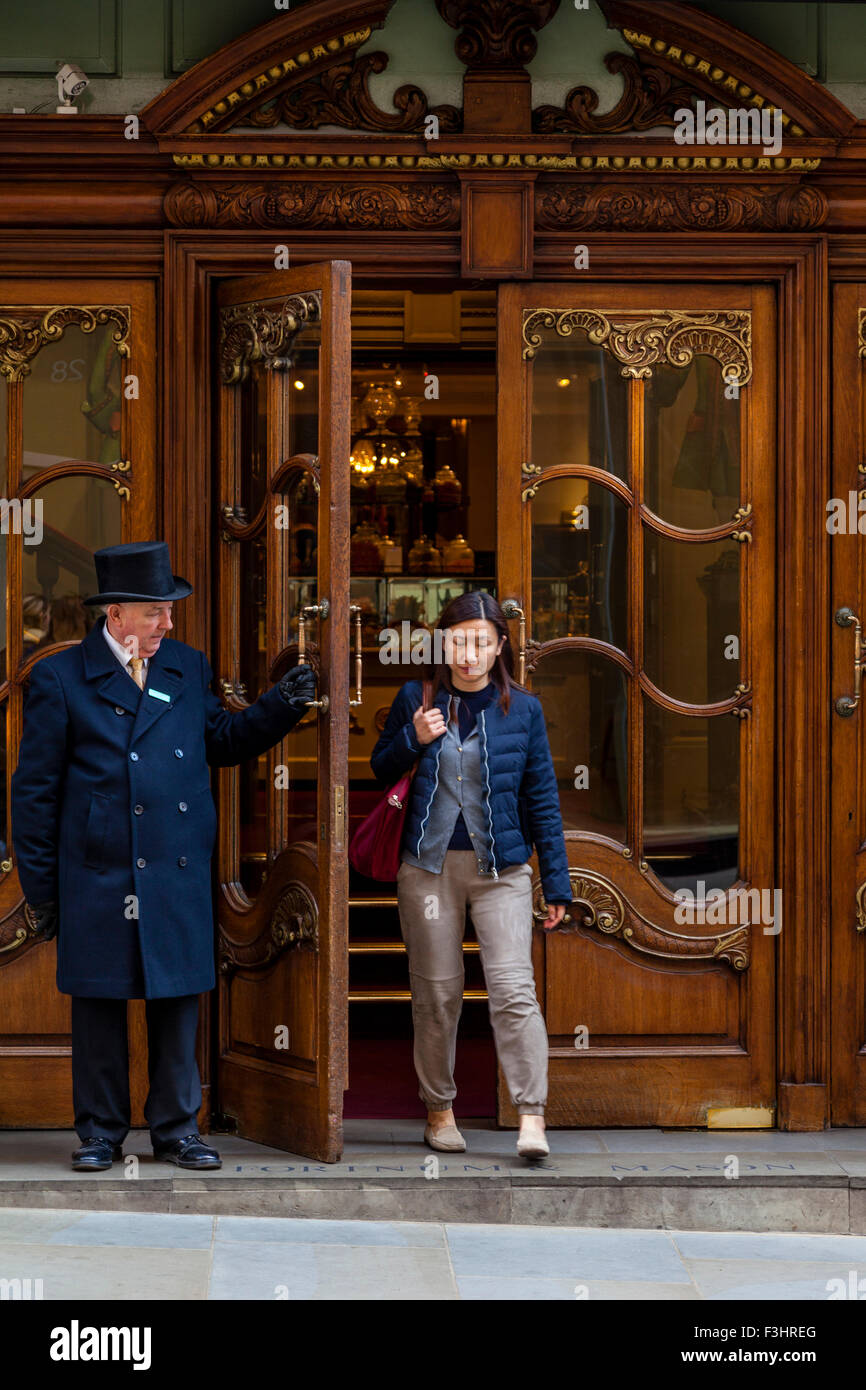 Doorman At The Entrance To Fortnum And Mason Department Store