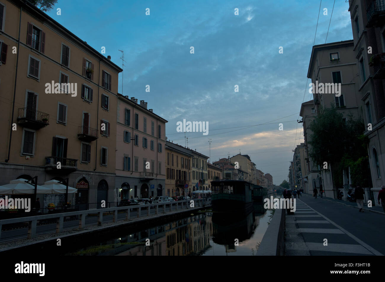 Naviglio Grande, Milan, Italy Stock Photo