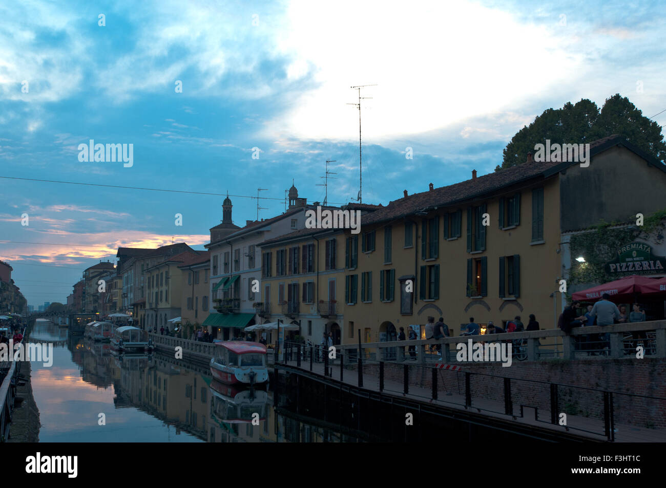 Naviglio Grande, Milan, Italy Stock Photo