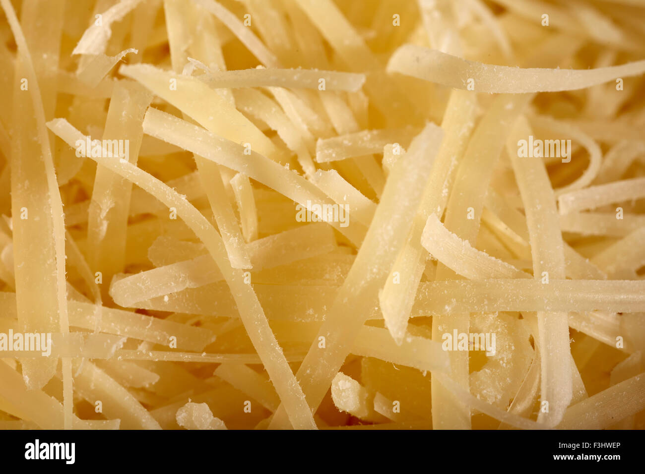 shredded Parmesan cheese Stock Photo