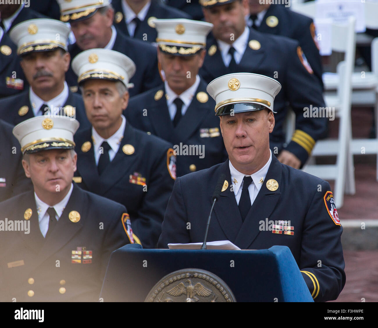 New York, United States. 07th Oct, 2015. Deputy Chief Michael Gala ...