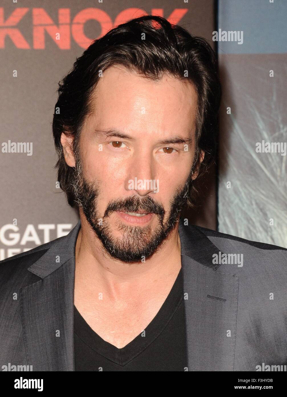 Los Angeles, CA, USA. 7th Oct, 2015. Keanu Reeves at arrivals for KNOCK ...