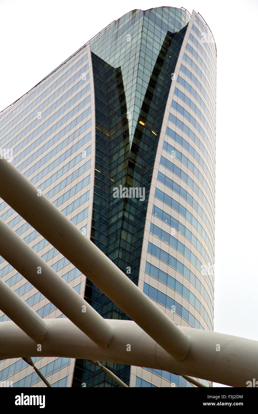 thailand bangkok office district palaces abstract modern building line ...