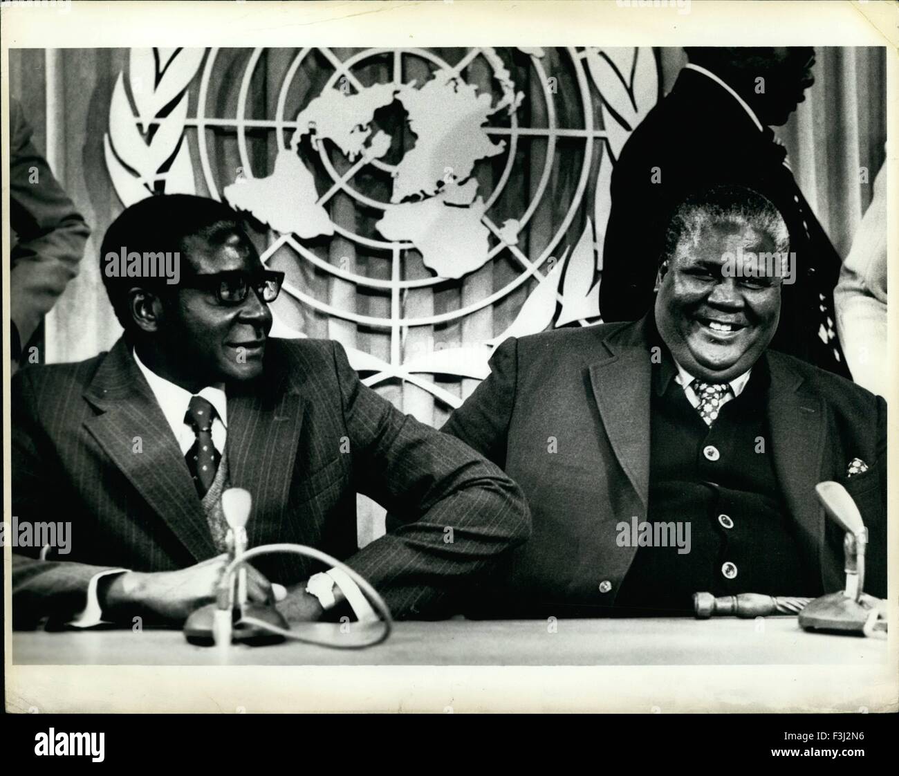 Feb. 24, 1972 - Robert MUGABE & Joshua NKOMO © Keystone Pictures USA/ZUMAPRESS.com/Alamy Live News Stock Photo