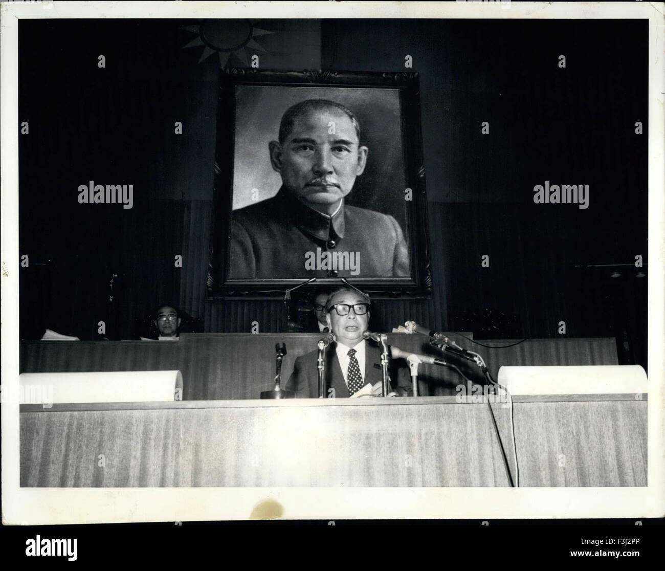1976 - Premier Chiang Ching-Kuo, Taiwan, Speaking © Keystone Pictures USA/ZUMAPRESS.com/Alamy Live News Stock Photo