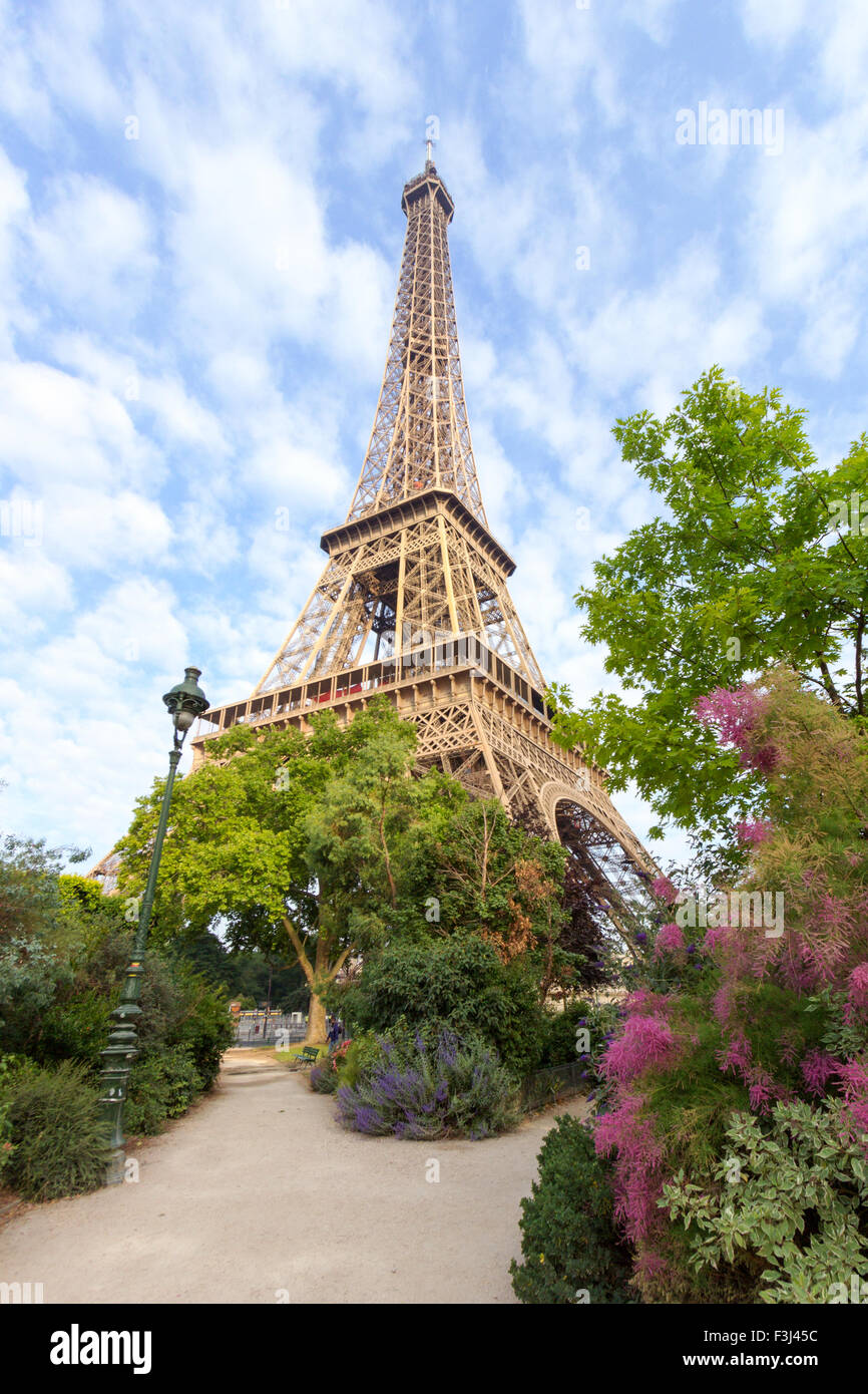 The Eiffel tower in Paris Stock Photo