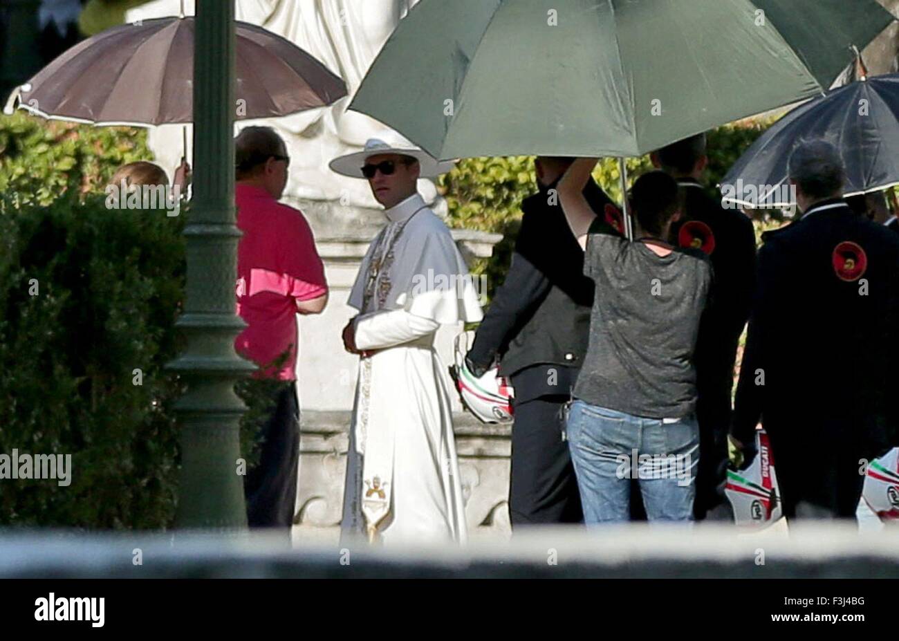 Jude Law filming scenes in Rome for an eightpart series entitled 'The