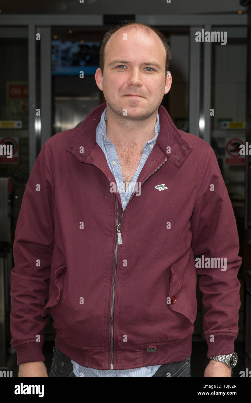 Rory Kinnear pictured arriving at the Radio 2 studio  Featuring: Rory Kinnear Where: London, United Kingdom When: 07 Aug 2015 Stock Photo