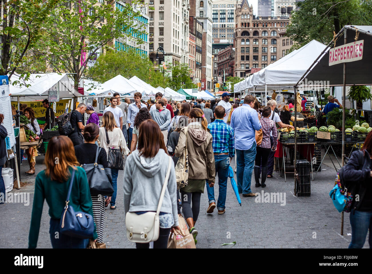 Greenmarket at Union Square in New York City Stock Photo
