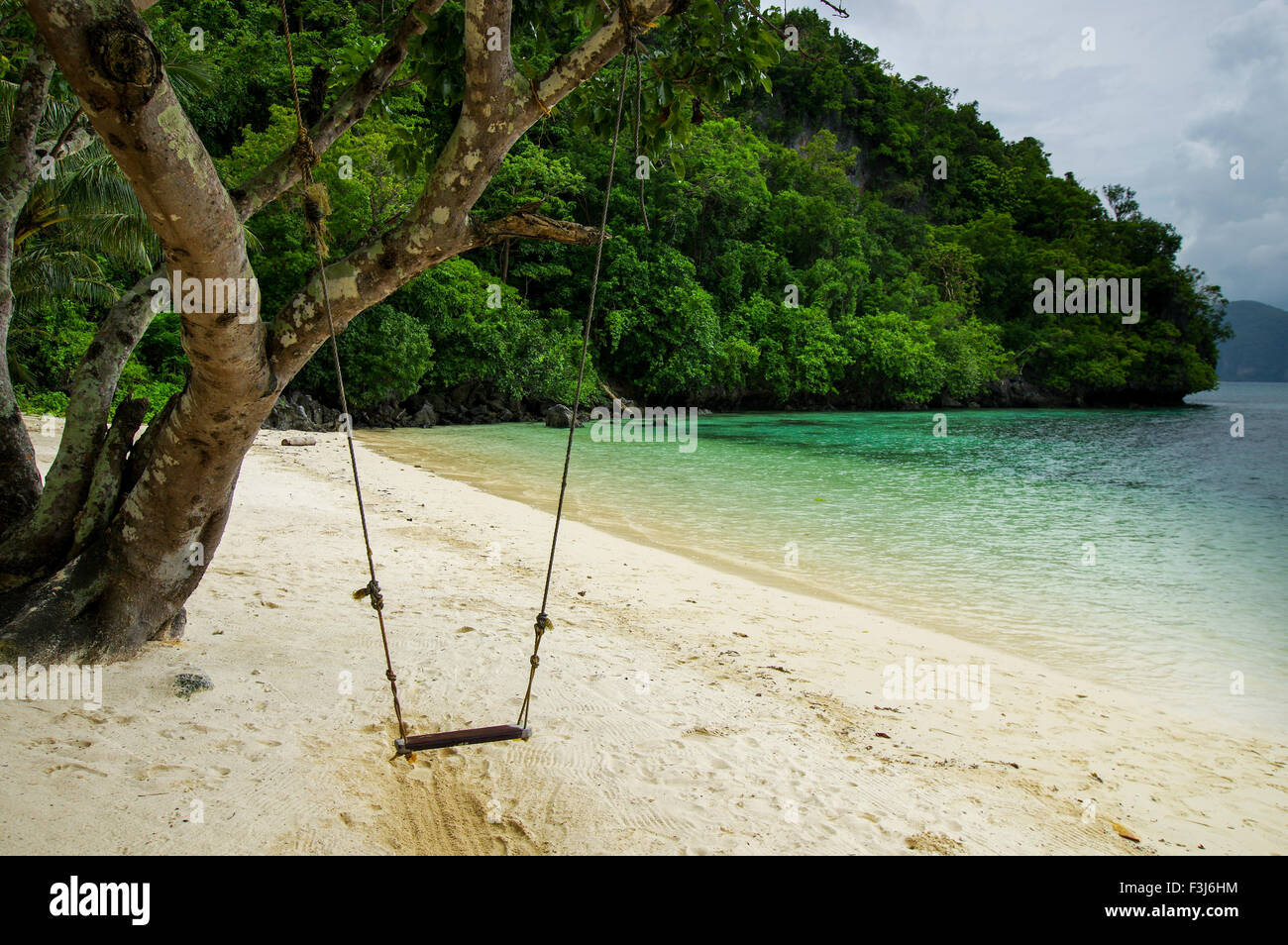 Rustic swing in Palawan, Philippines Stock Photo Alamy