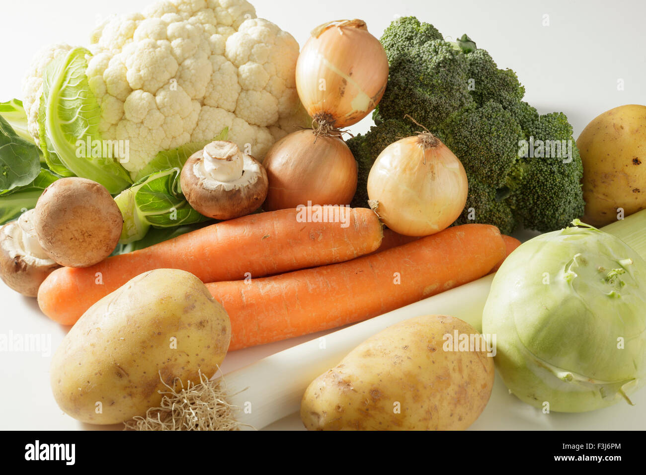 selection of winter vegetables Stock Photo