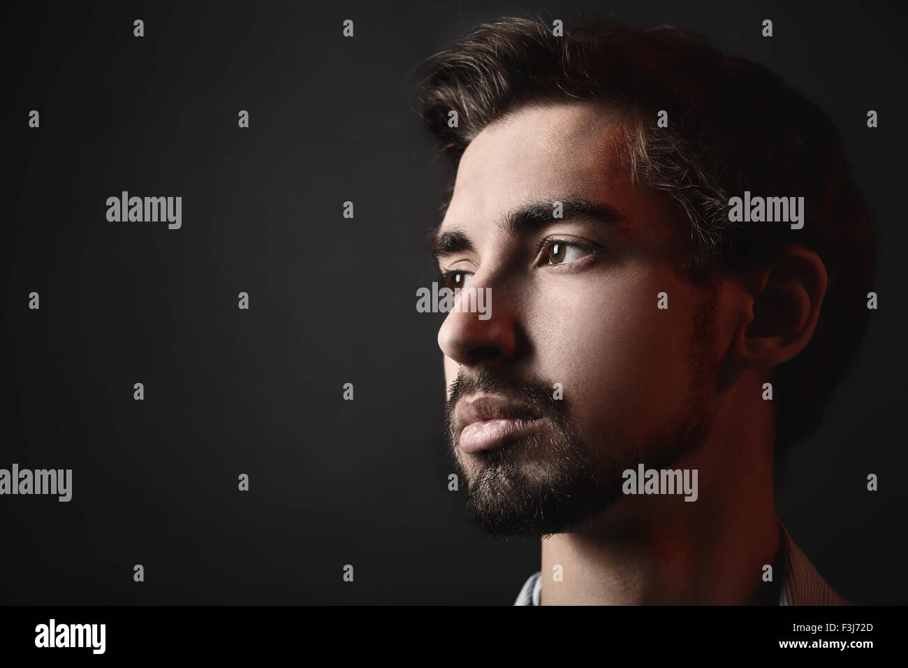 Young black male model posing hi-res stock photography and images - Alamy