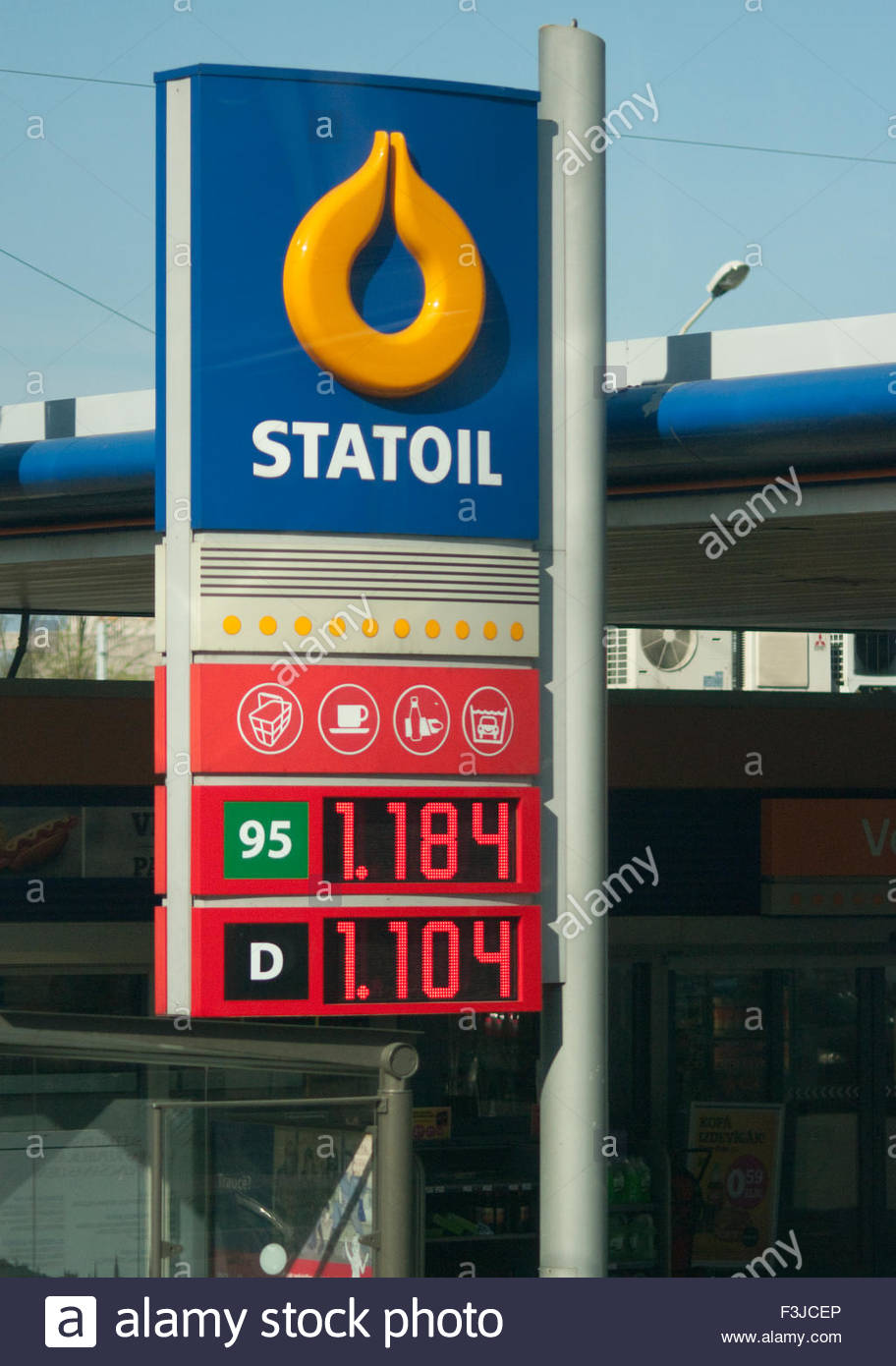 Latvian Petrol Station Stock Photos Latvian Petrol Station Stock