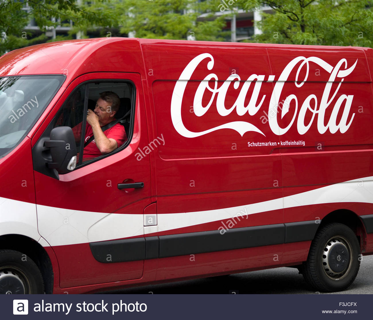 Coca-Cola Delivery Van And Driver - Munich Bavaria Germany Europe Stock  Photo - Alamy