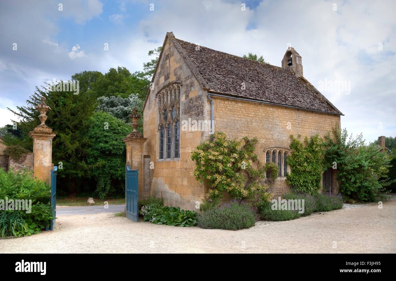 Small Cotswolds chapel, Gloucestershire, England. Stock Photo