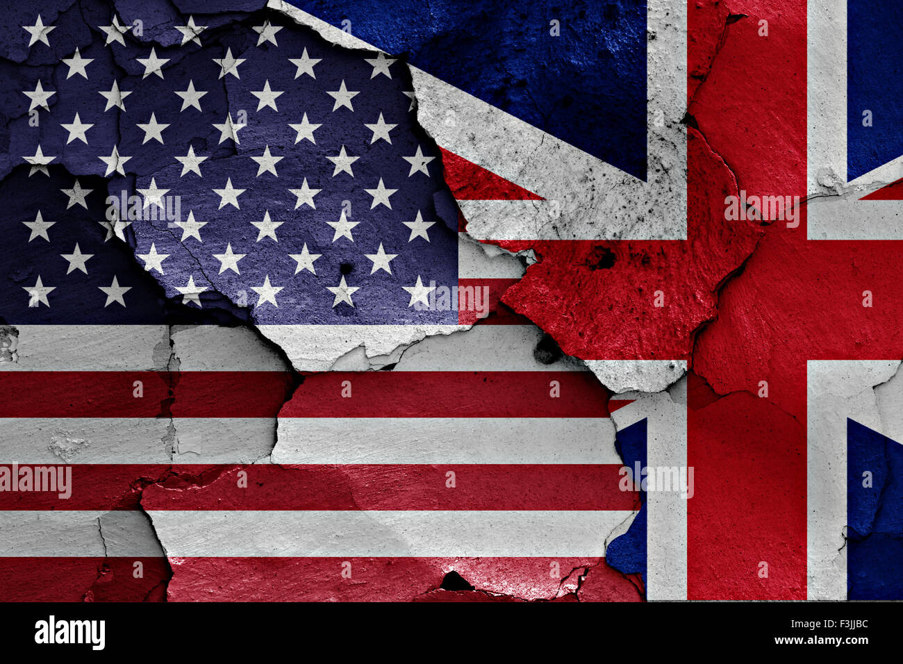 Flags of united kingdom and america usa hi-res stock photography and ...