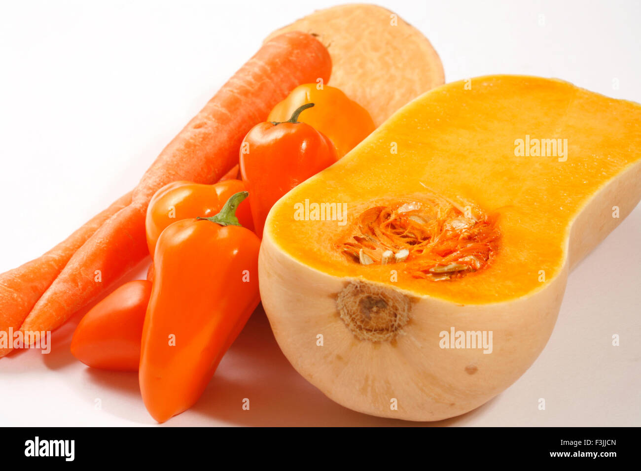 Orange Vegetables Stock Photo