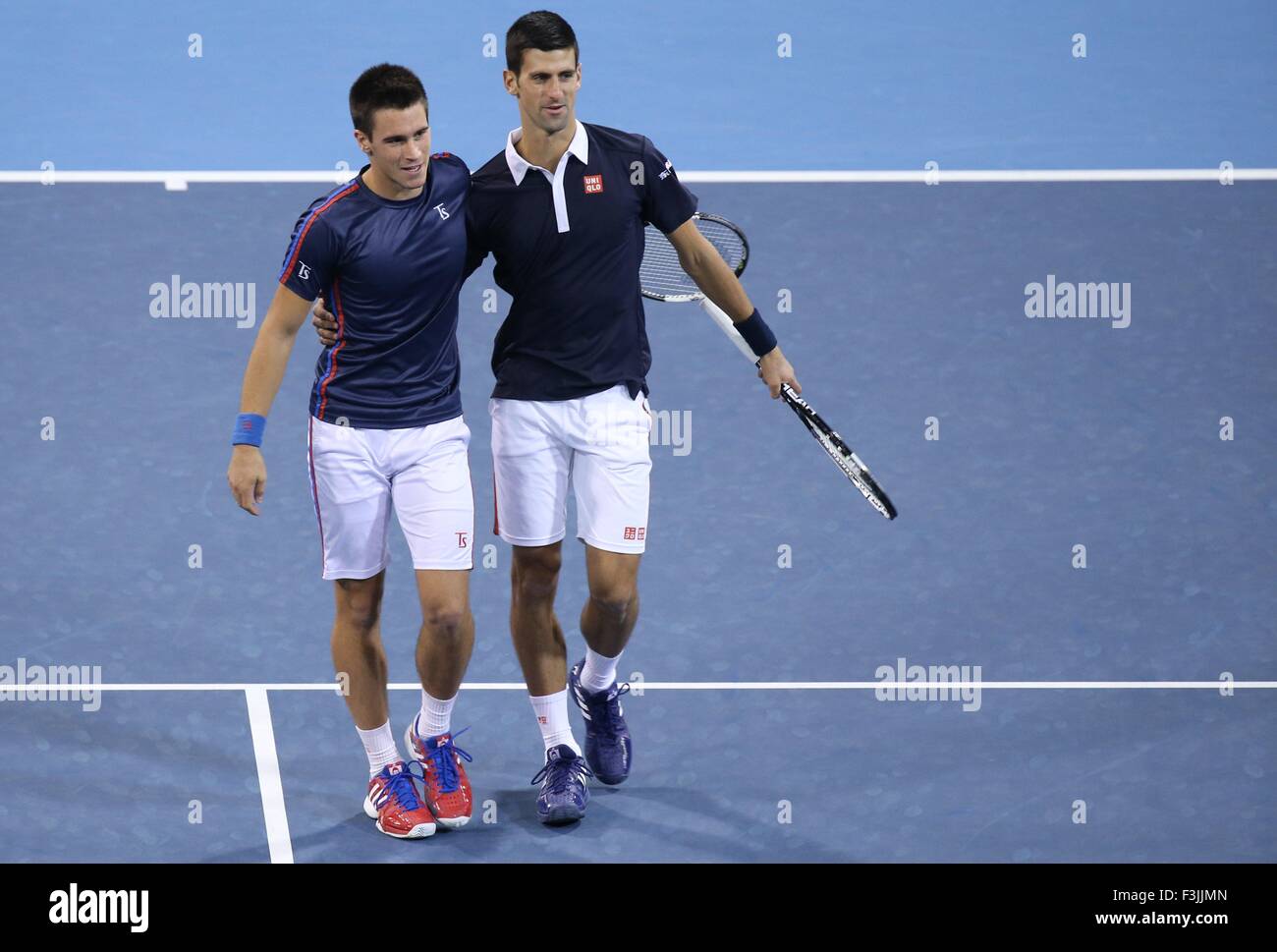 (151008) -- BEIJING, Oct. 8, 2015 (Xinhua) -- Novak ...
