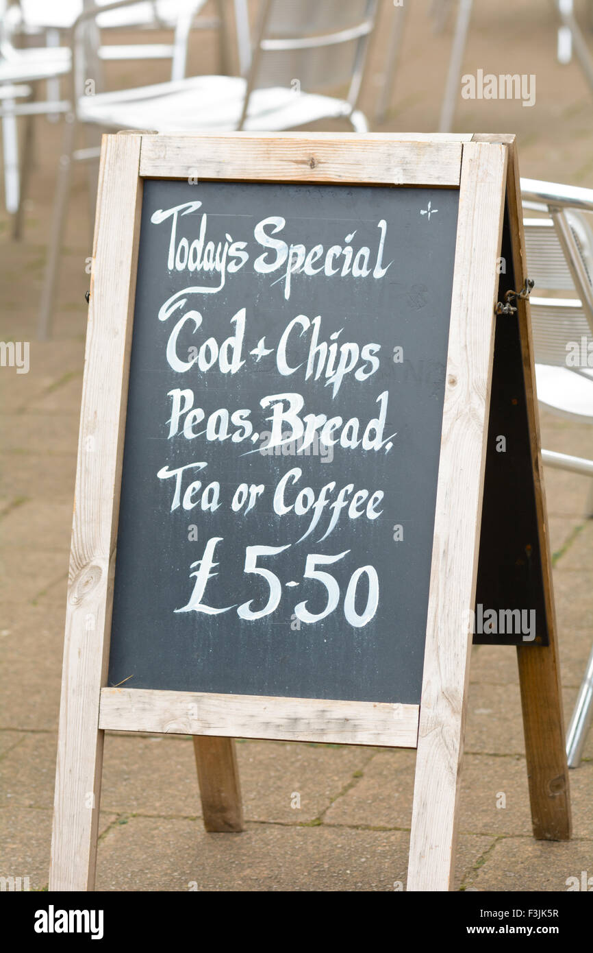 Todays Special - Cod Chips Peas Bread with Tea or Coffee for £5.50 ...