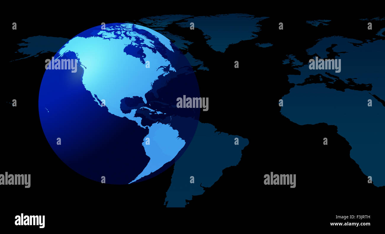 World globe technology background Stock Photo - Alamy