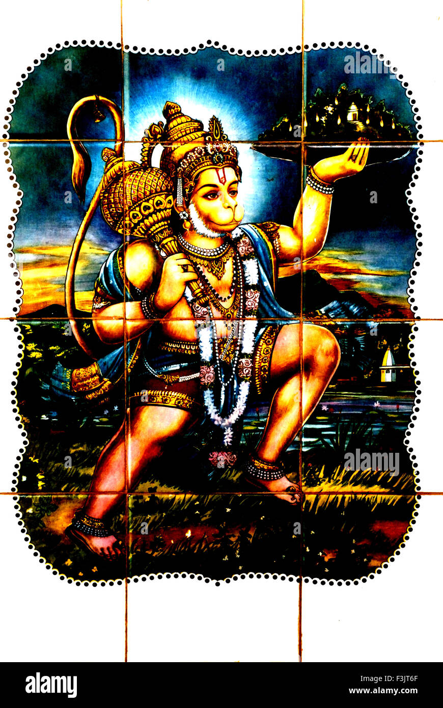 Lord hanuman tiles temple devgad hires stock photography and images