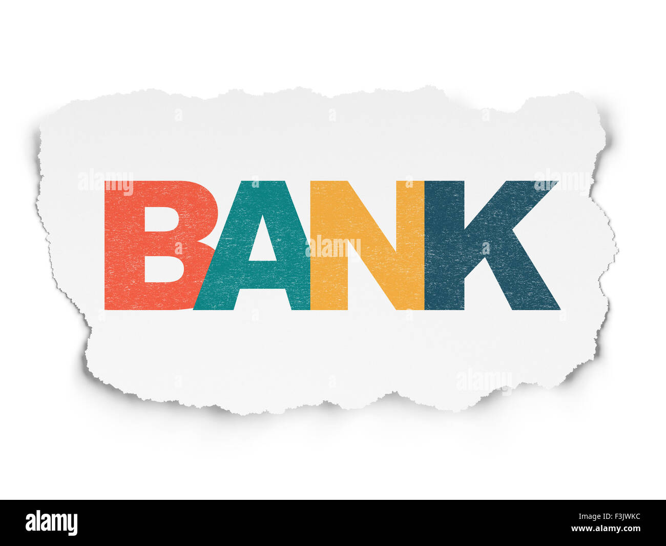 Currency concept Bank on Torn Paper background Stock Photo Alamy