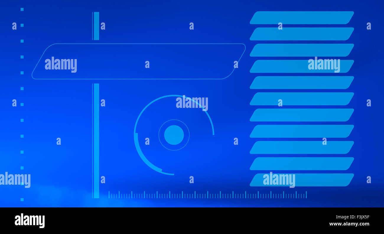 Hologram HUD interface graphics Stock Photo