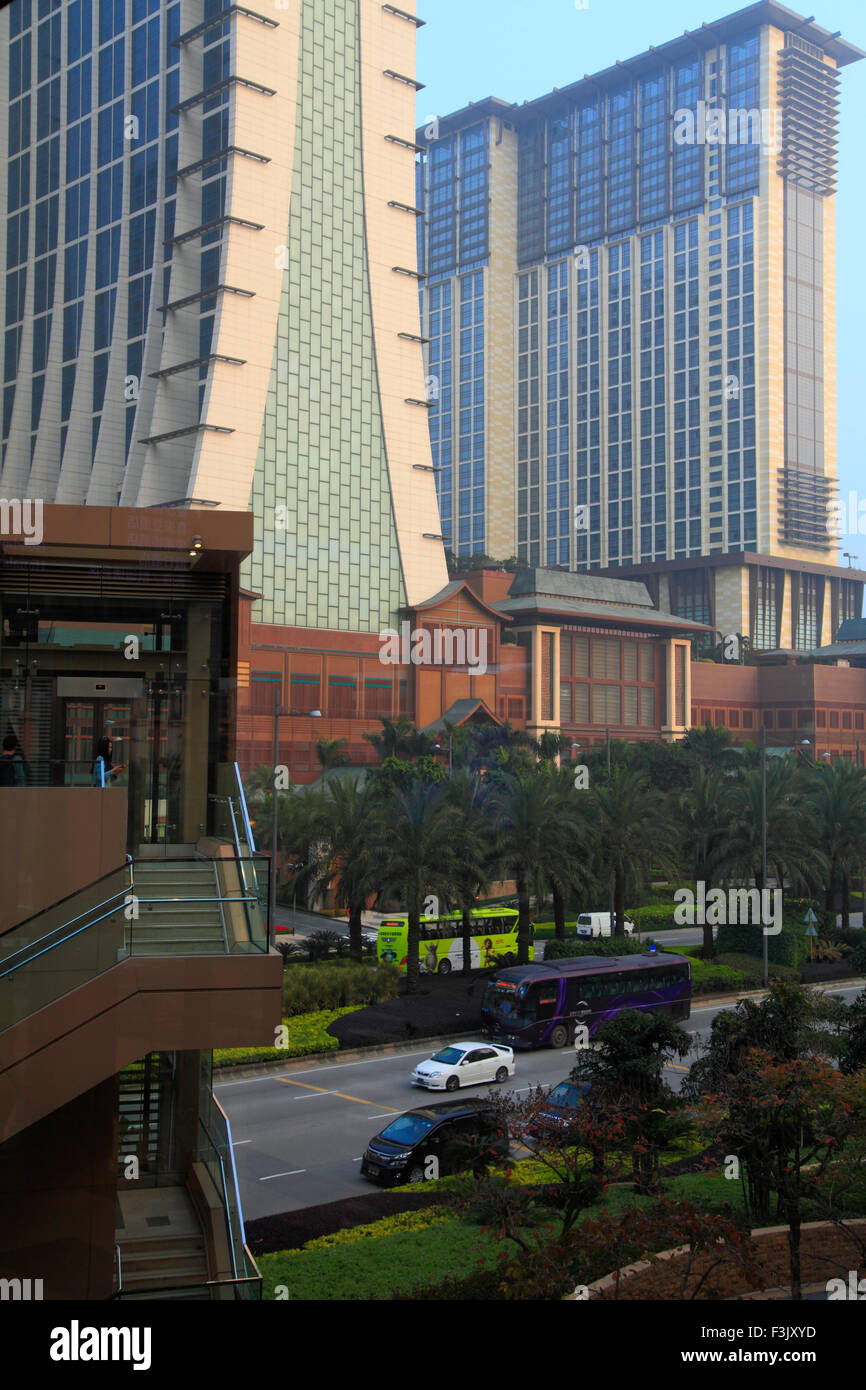 China, Macau, Cotai Strip, hotels, casinos, Stock Photo