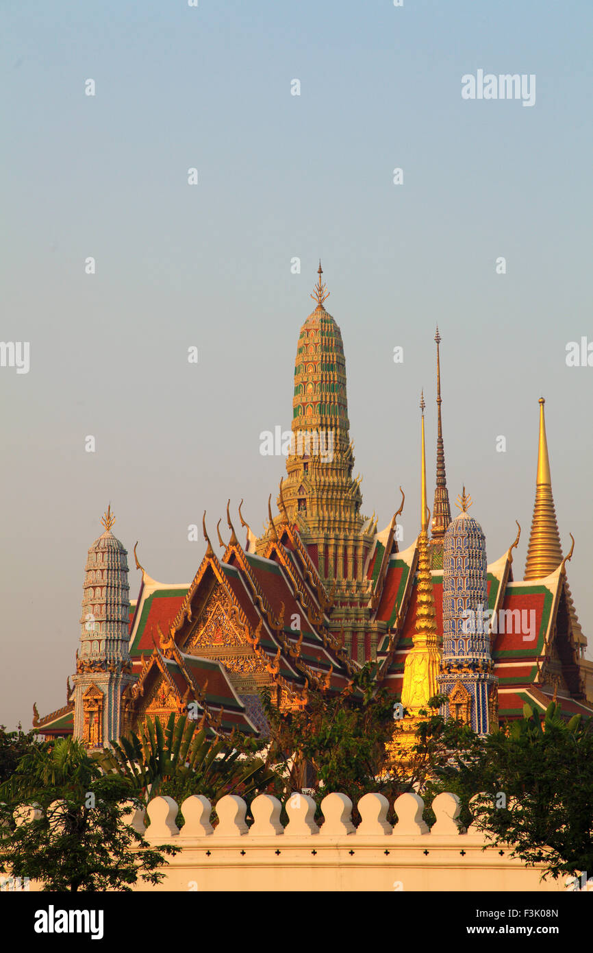 Thailand, Bangkok, Emerald Buddha Temple, Stock Photo
