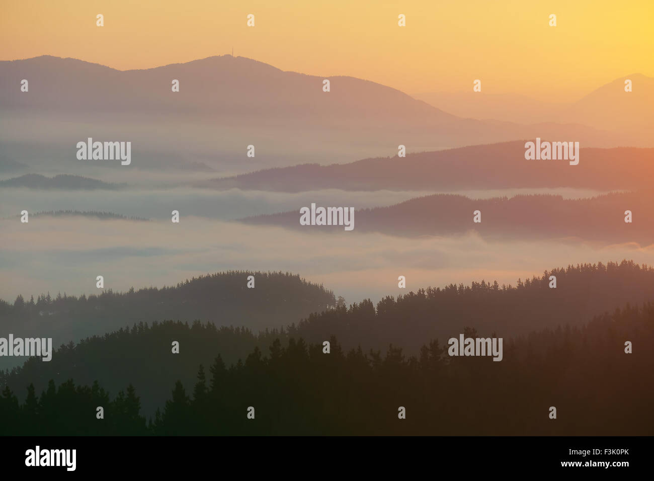 Sunrise landscape on mountains hi-res stock photography and images - Alamy