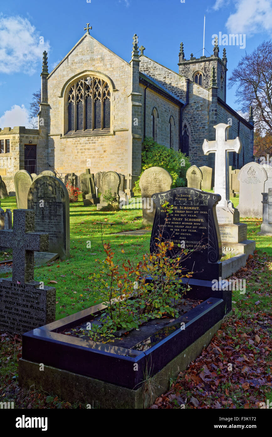 UK,South Yorkshire,Sheffield,Dore,Christ Church Stock Photo