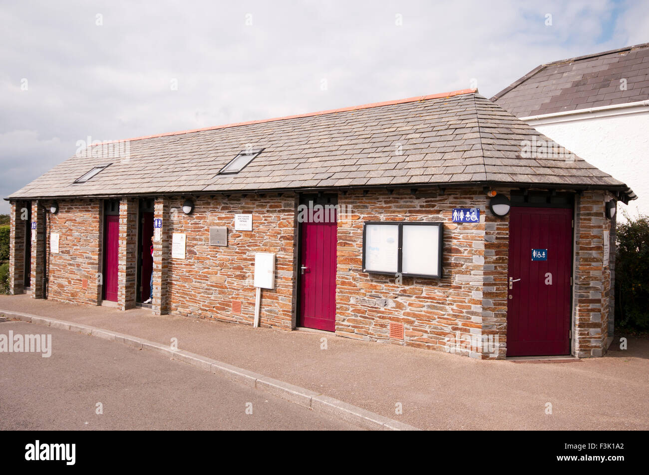 Exterior Of A Public Toilet Block Stock Photo Alamy