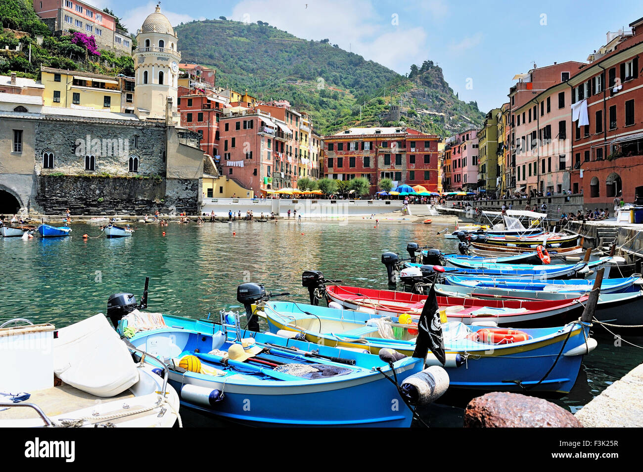 Vernazza, Village of Cinque Terre, Italy Stock Photo