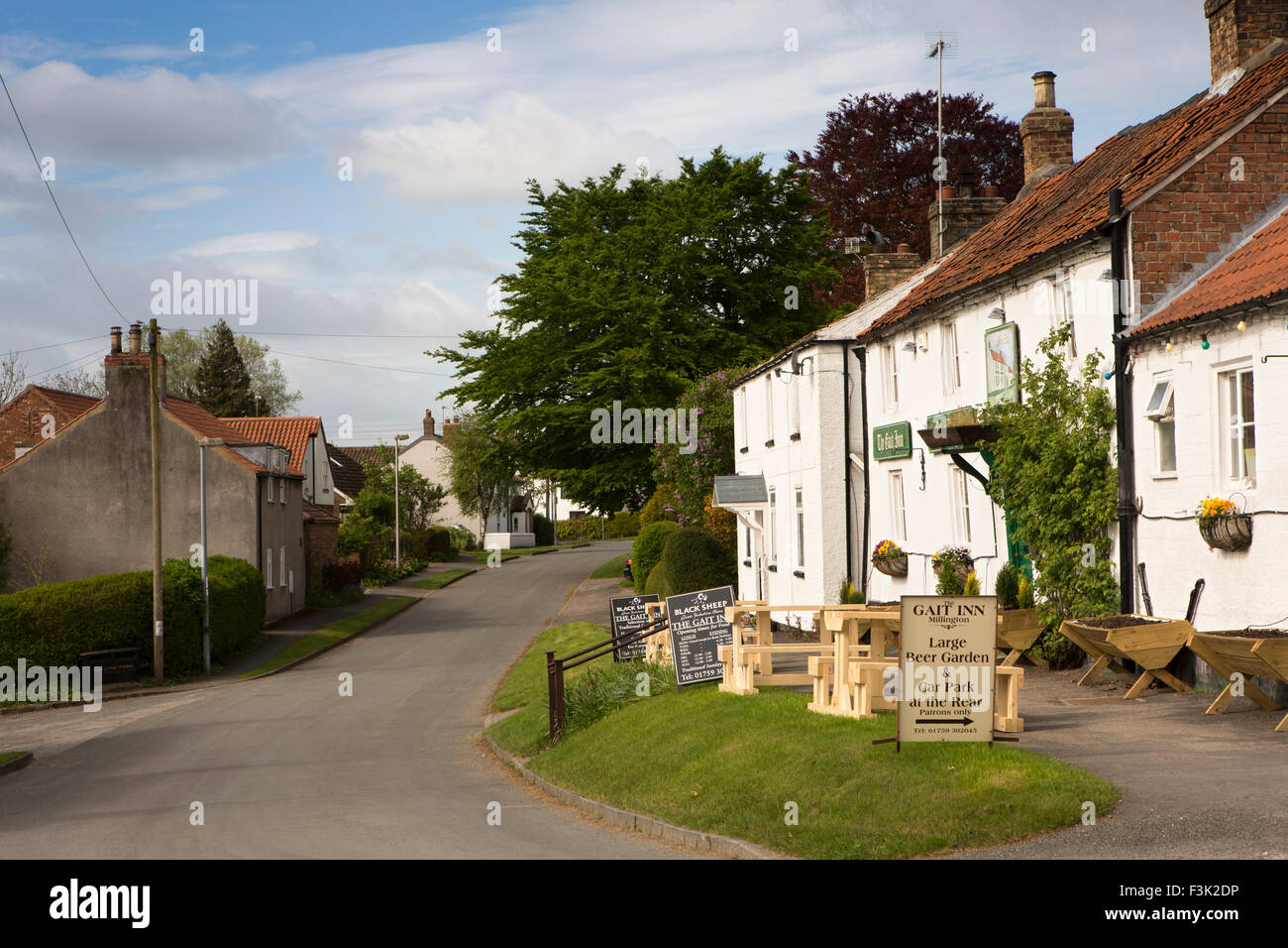 UK, England, Yorkshire East Riding, Millington, Swineridge Lane, Gait
