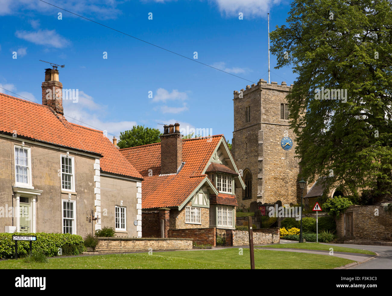 UK, England, Yorkshire East Riding, South Cave, Church Hill Stock Photo