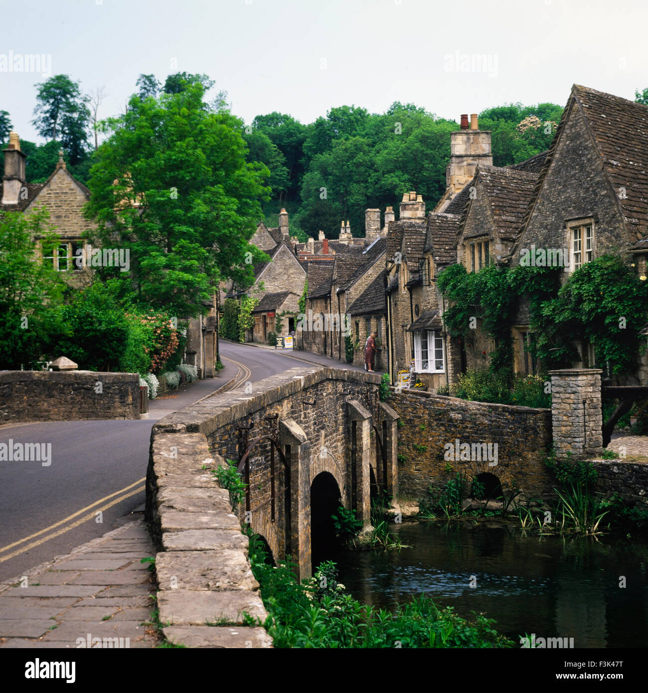 Castle Combe village, Wiltshire Stock Photo