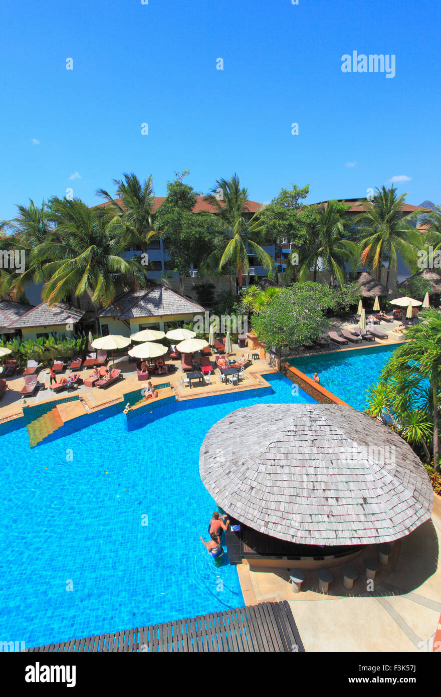 Thailand, Krabi, Ao Nang, La Playa Resort, pool, Stock Photo