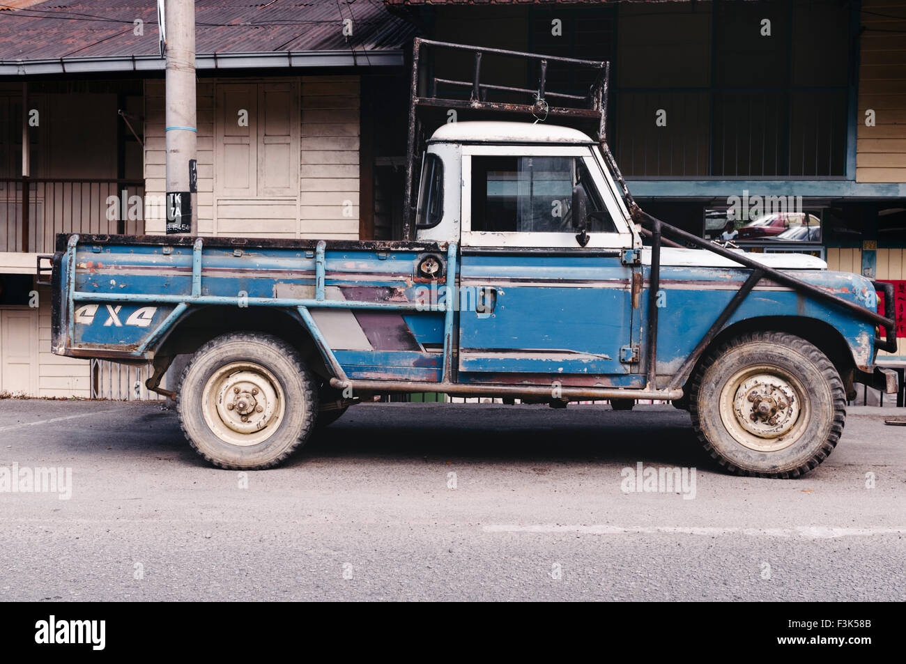 Cameron Highlands, Malaysia - there are estimated to be 7000 old Land Rovers in the area, a legacy of the British era. Stock Photo
