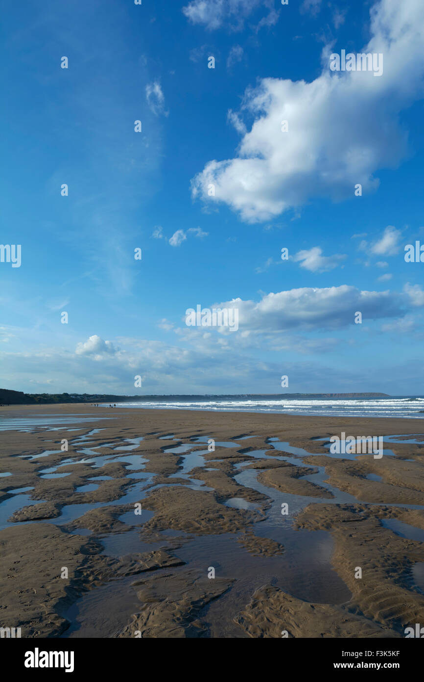 Blue sky day on the beach at Hunmanby Gap Yorkshire, England, UK Stock Photo Alamy