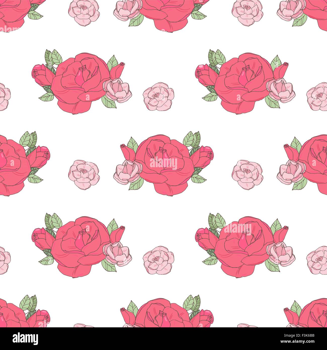 Pink rose on the white background Stock Vector Image & Art - Alamy
