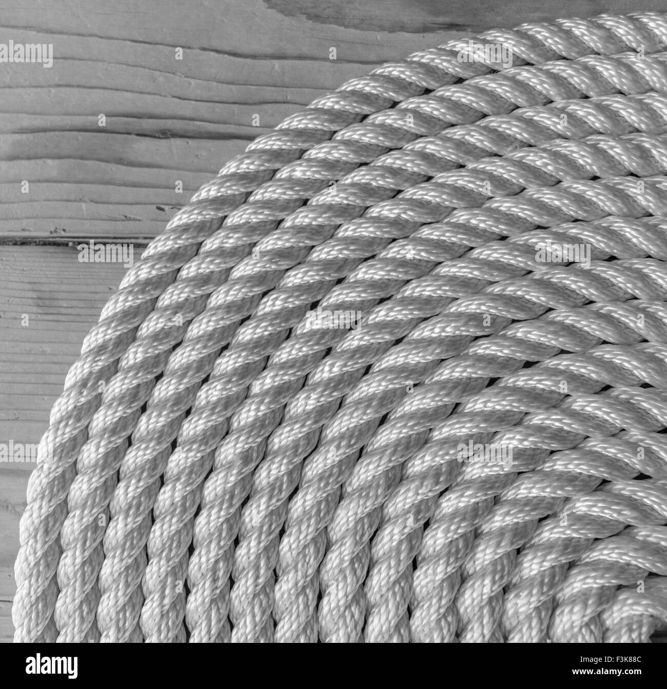 Rope coil Black and White Stock Photos & Images - Alamy