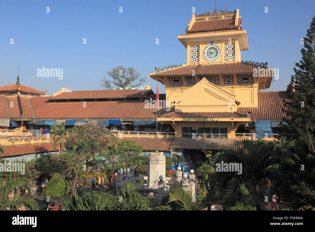 Vietnam, Ho Chi Minh City, Cholon, Binh Tay Market, Stock Photo