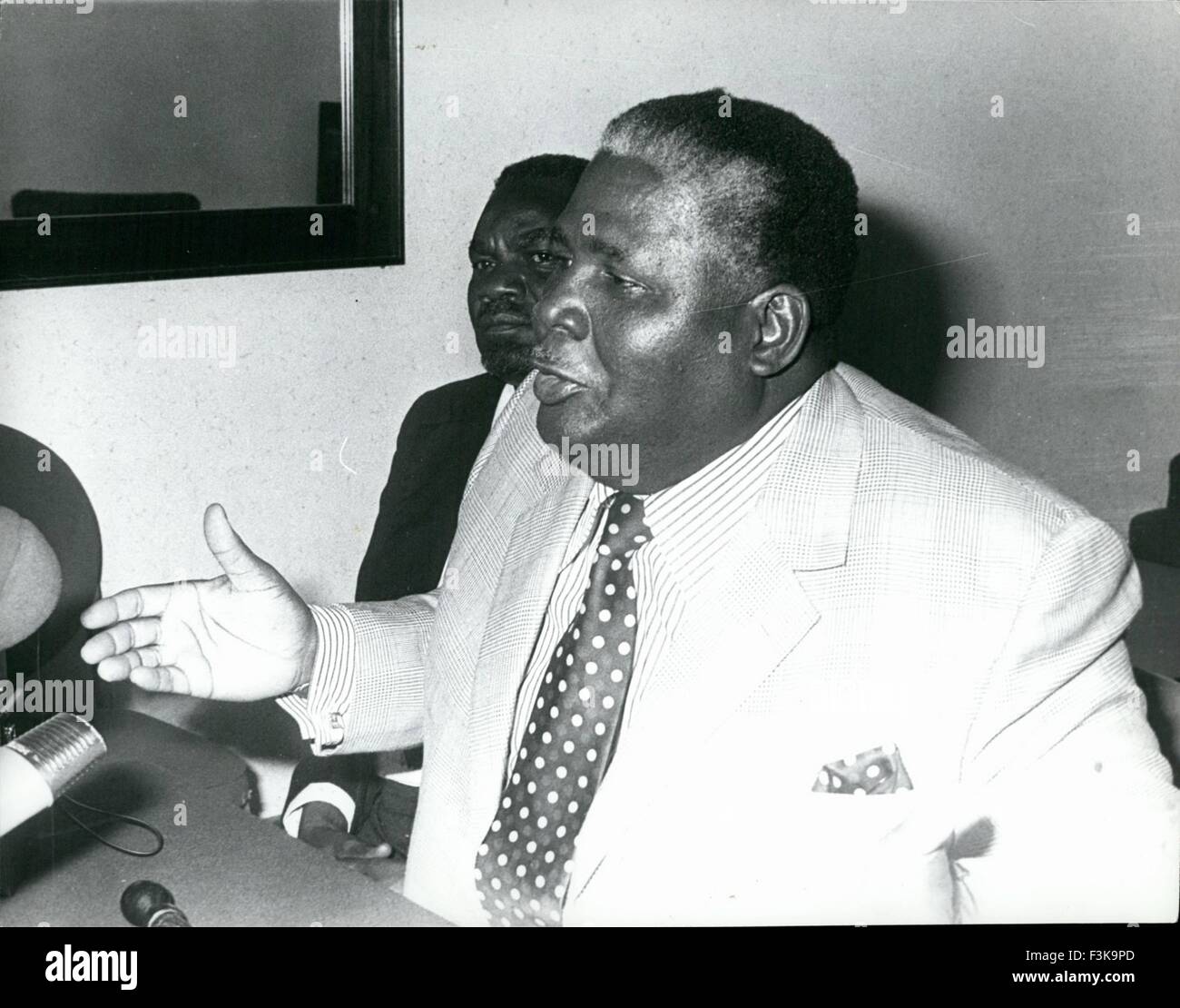 Feb. 24, 1978 - Joshua Nkomo: Rhodesia : President Zimbabwe African People's.Credit: Camerapix © Keystone Pictures USA/ZUMAPRESS.com/Alamy Live News Stock Photo
