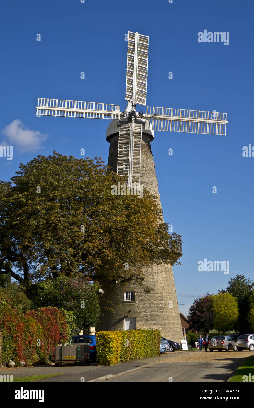 Moulton Windmill Stock Photo Alamy