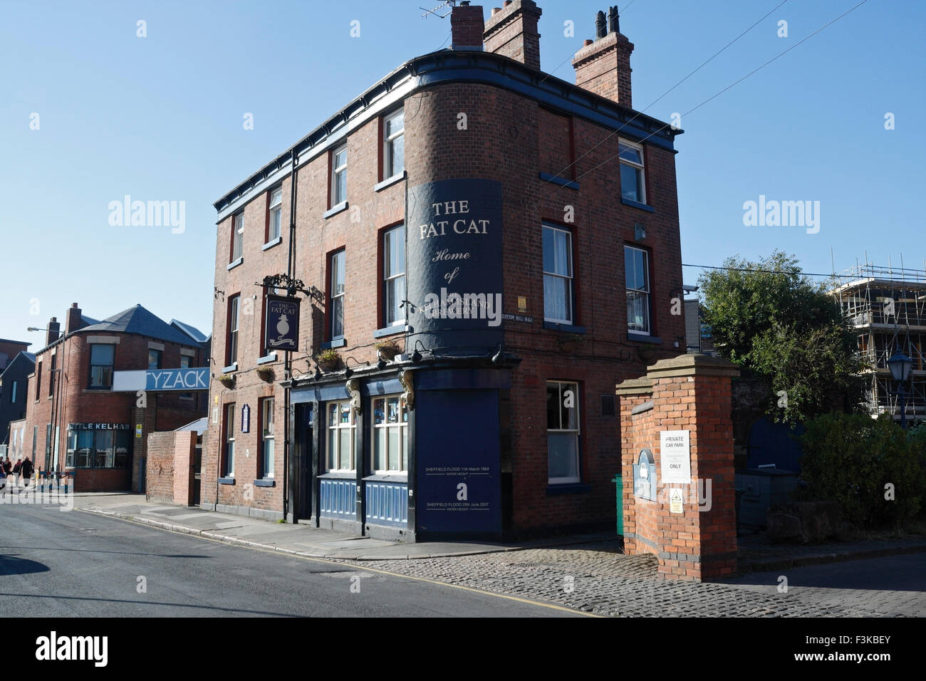 The Fat Cat Public House in Shalesmoor Kelham Island Sheffield England UK Traditional victorian pub inner city urban grade II listed building Stock Photo