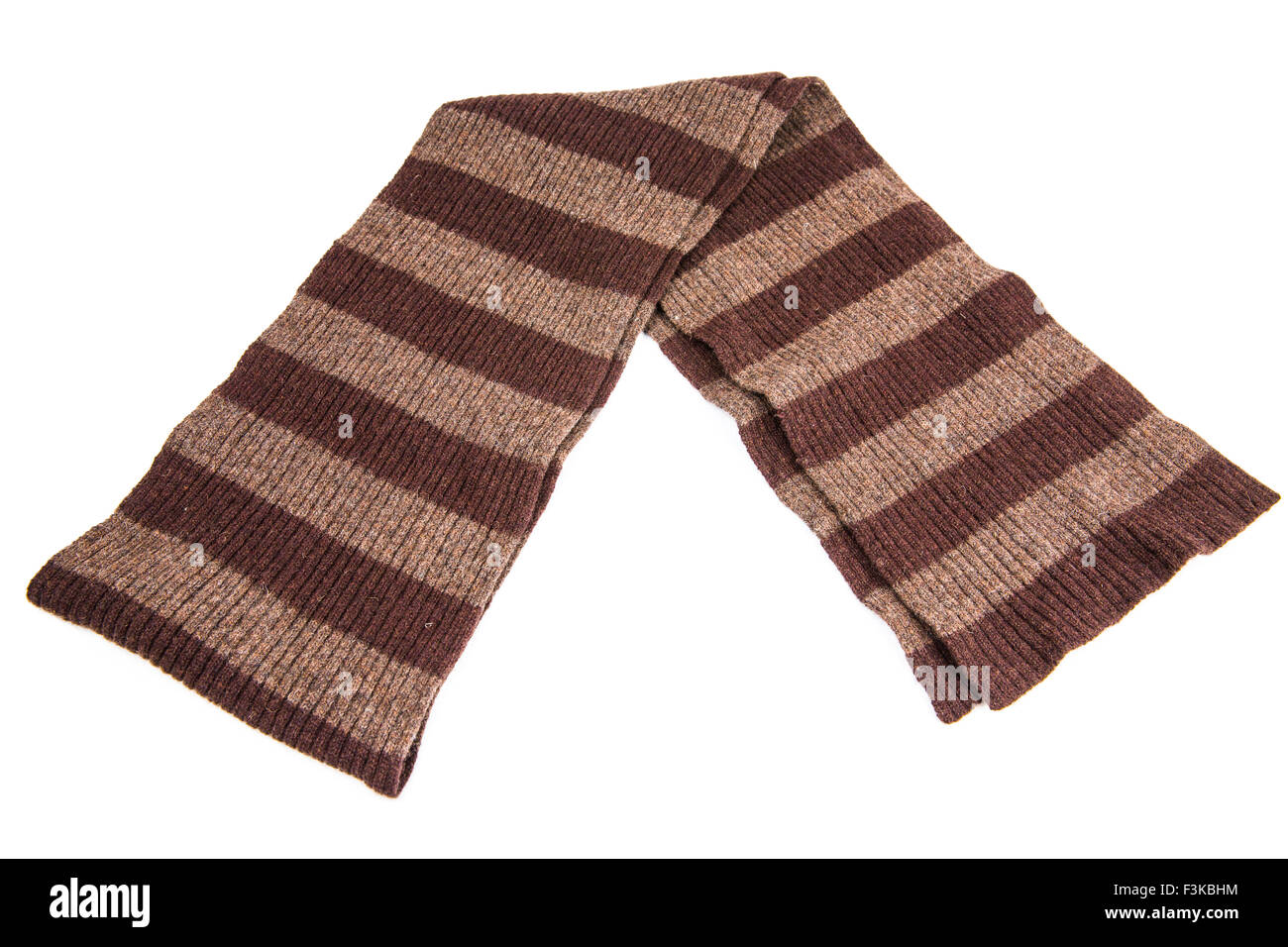 Tobacco Knitted Scarf in Brown main image 1