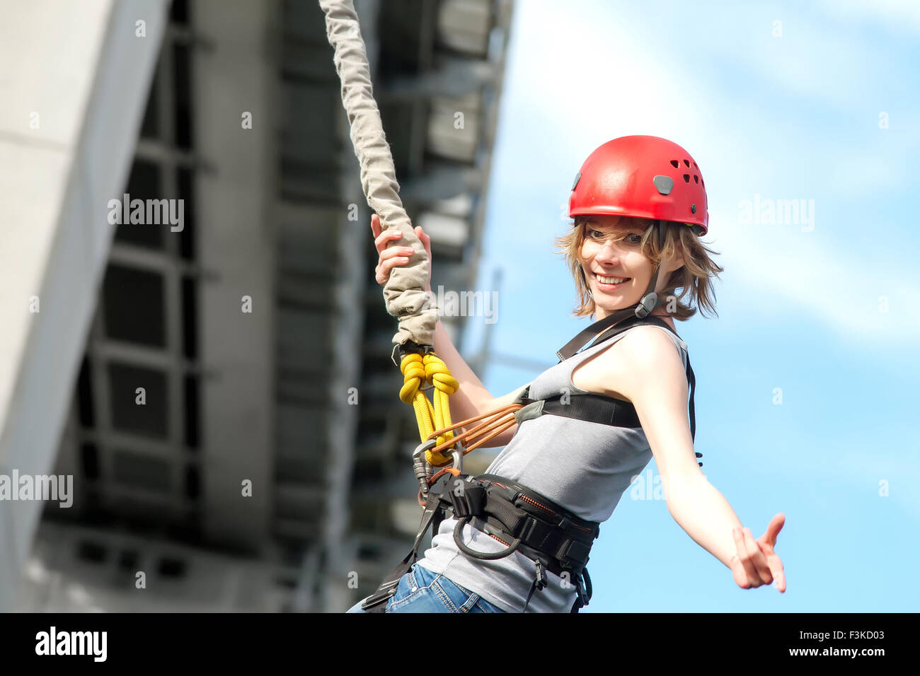 Bungee jumping helmet hi-res stock photography and images - Alamy