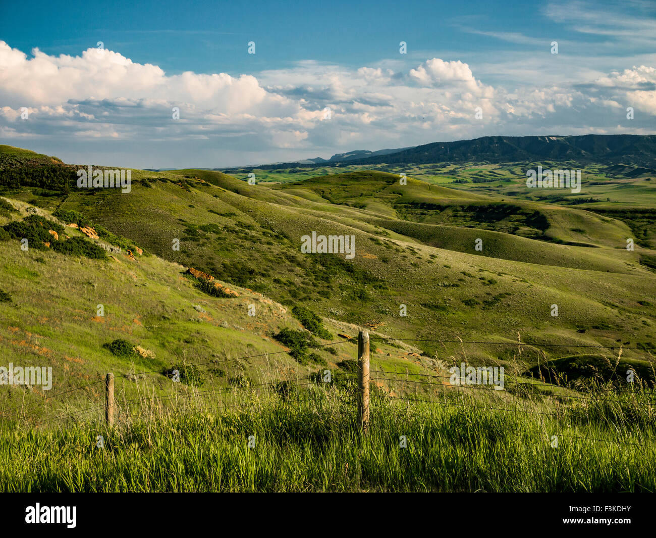 Rolling hills in the Wyoming countryside Stock Photo Alamy