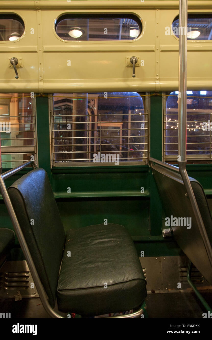 MUNI F-Market at the end of the line - at Castro and Market, in San Francisco California. Stock Photo