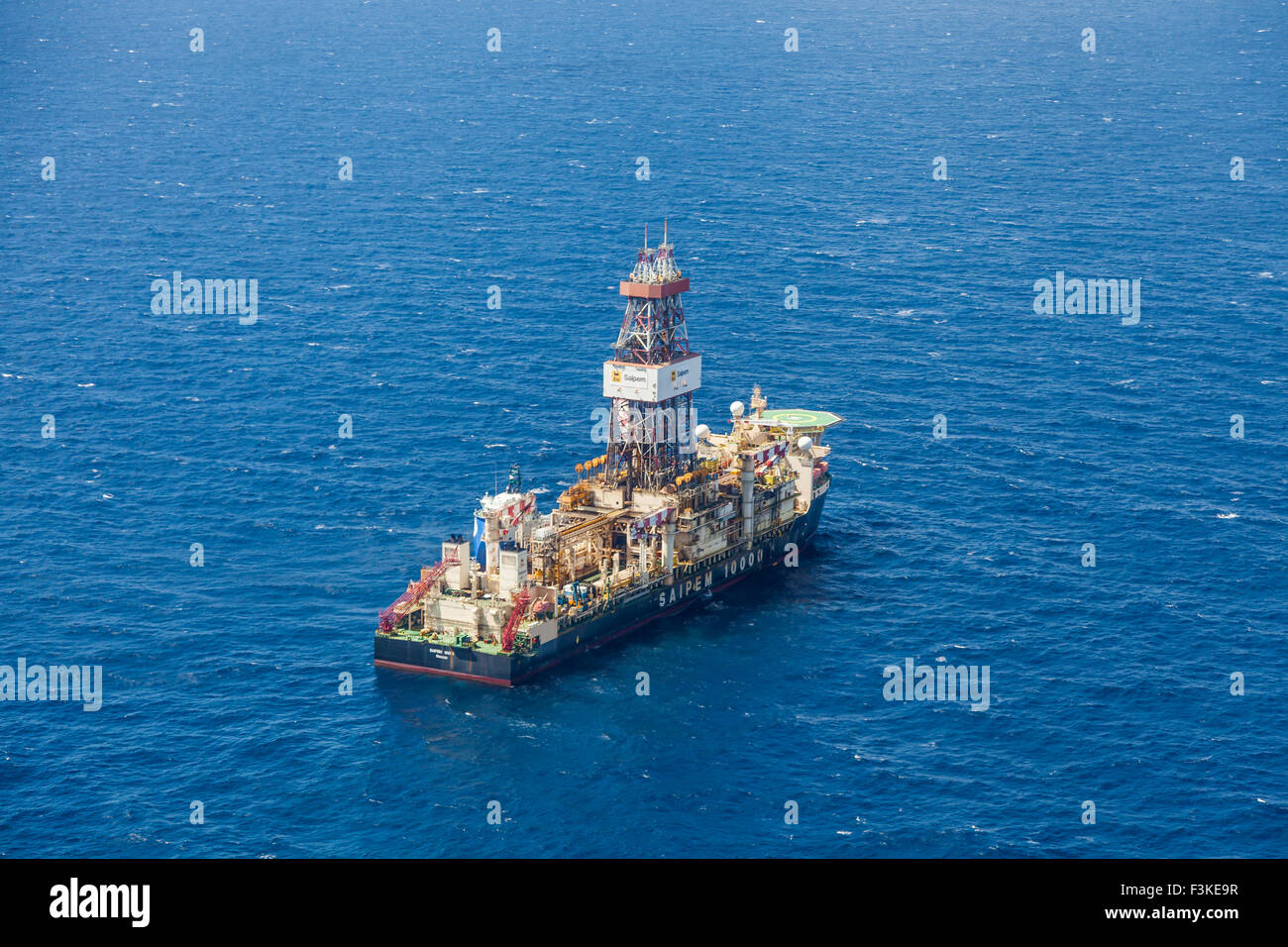 Saipem 10,000 drill ship Stock Photo